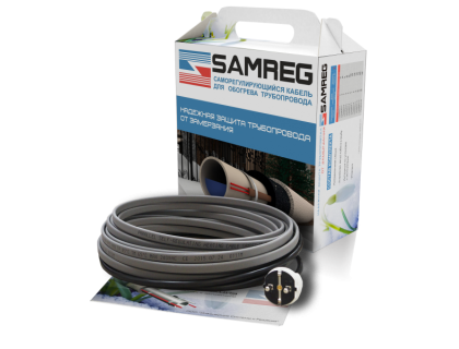 Комплект кабеля Samreg 16-2 (5м) 16 Вт для обогрева труб
