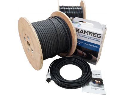 Саморегулирующийся кабель SAMREG 24-2CR 24Вт с UF-защитой для обогрева кровли и труб