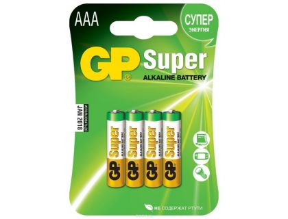 Батарейка алкалиновая GP Super AAA SR4