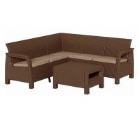 Комплект мебели Corfu Relax Set, коричневый