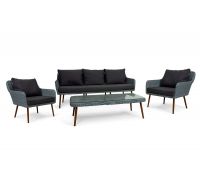 Комплект мебели MOKKA RIMINI (стол кофейный, 2 кресла, софа 3 х-местная)