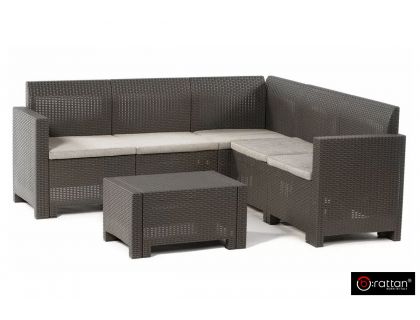 Комплект мебели NEBRASKA CORNER Set (углов. диван, столик), венге