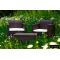 Комплект мебели NEBRASKA TERRACE Set (стол, 2 кресла), венге